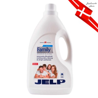 FAMILY Гіпоалергенний гель для прання білого 2л 90027 / 5713183900276 (6) JELP в магазині autoplus, з доставкою по Україні, краща ціна