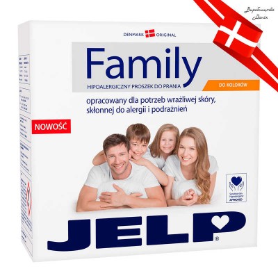 FAMILY Гіпоалергенний пральний порошок для кольорового 2,24 кг 90030 / 5713183900306 "JELP" в магазині autoplus, з доставкою по Україні, краща ціна
