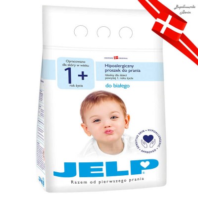 1+ Гіпоалергенний пральний порошок для білого 2,24 кг 90013 / 5713183900139 "JELP" в магазині autoplus, з доставкою по Україні, краща ціна