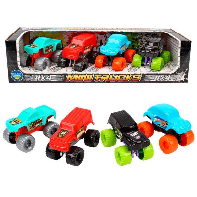 Іграшка Міні траки 9567 Technok Toys , 4 машинки в магазині autoplus, з доставкою по Україні, краща ціна