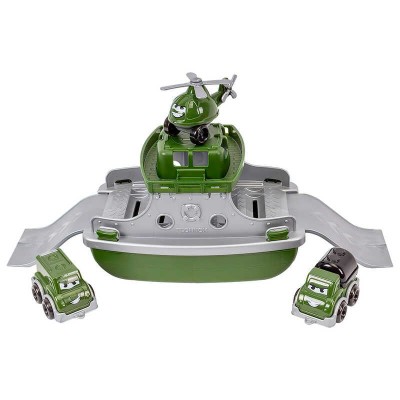 Іграшка Військовий транспорт 9369 (6) Technok Toys військовий човен, 2 машинки, гелікоптер