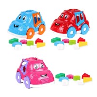 Автомобіль 5927 "Technok Toys" 3 кольори, геометричні фігури, сортер, 25 см, в пакеті
