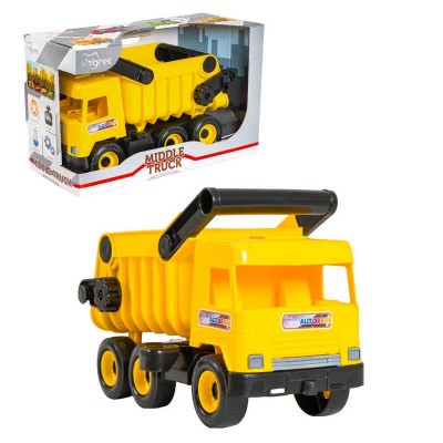 Авто "Middle truck" самоскид 39490 (жовтий) "Tigres" в магазині autoplus, з доставкою по Україні, краща ціна