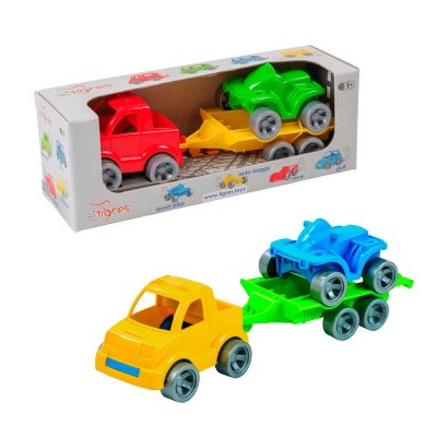 Набір авто "Kids cars Sport" 39543 (20) "Tigres", пікап + квадроцикл