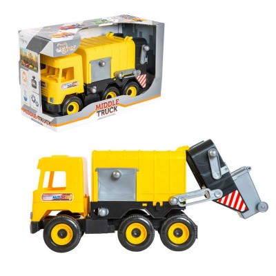 Авто Middle truck сміттєвоз 39492 (жовтий) Tigres