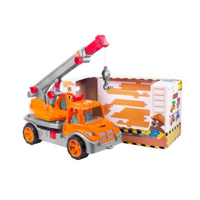 Машина Автокран 3695 колір помаранчевий Technok Toys