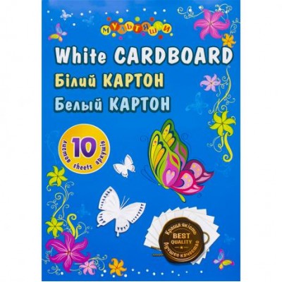 Білий картон А4 10 аркушів "Коленкор" 7582/7583 Аляска у магазині autoplus, з доставкою по Україні, краща ціна
