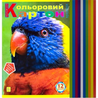 Кольоровий картон А4 12 аркушів "Коленкор" CK12 у магазині autoplus, з доставкою по Україні, краща ціна