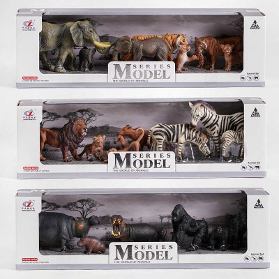 Набір тварин Q 9899 D 8 Дикі тварини , 3 види, 7 фігурок тварин в магазині autoplus, з доставкою по Україні, краща ціна