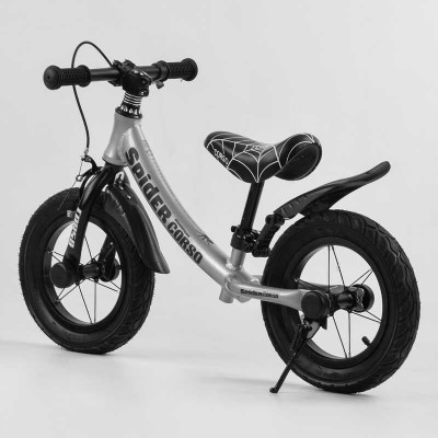 Велобіг 12'' CORSO SPIDER 67431 алюмінієва рама, переднє ручне гальмо, підніжка, захисні крила в магазині autoplus, з доставкою по Україні, краща ціна