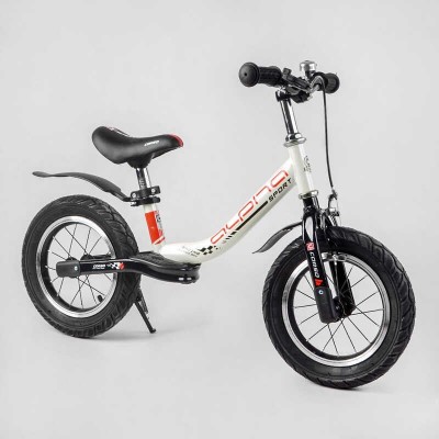 Велобіг Corso Alpha Sport 57200 сталева рама, надувні колеса 12 , ручне гальмо, підніжка, крила, дзвіночок