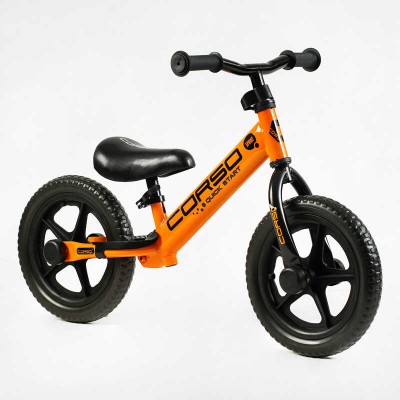 Велобіг "CORSO SPRINT" JR-01258 сталева рама, колесо 12" EVA (ПІНА), підставка для ніг
