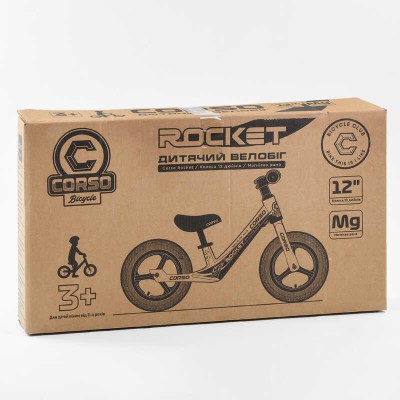 Велобіг Corso 25825 колесо 12 надувні, магнієва рама, магнієві диски, підніжка в магазині autoplus, з доставкою по Україні, краща ціна