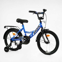 Велосипед 18" дюймів 2-х колісний "CORSO" MAXIS CL-18407 ручне гальмо, дзвіночок, додаткові колеса, ЗІБРАНИЙ НА 75