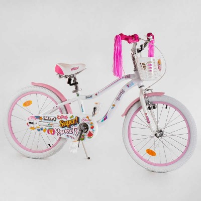 Дитячий велосипед 20 дюймів CORSO Sweety SW-20450 / 204507 БЛАКИТНИЙ, алюмінієва рама 11’’