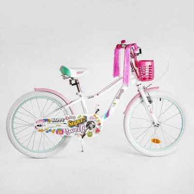 Дитячий велосипед 20 дюймів CORSO Sweety SW-20603 / 206037 БІЛИЙ, алюмінієва рама 11’ в магазині autoplus, з доставкою по Україні, краща ціна