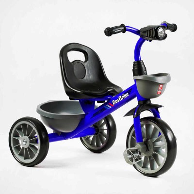 Велосипед 3-х колісний BS-12530 "Best Trike" колеса EVA переднє 12’’, заднє 10’’, сталева рама, фара з музикою та світлом, 1 пісня українською та 2 англійською, 2 кошики в магазині autoplus, з доставкою по Україні, краща ціна