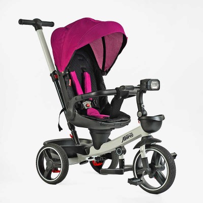Велосипед 9155 / 365-18 BestTrike "Marco" поворотне сидіння, складне кермо, колеса з прогумованим PU, кошик, телескопічна ручка, фара музична