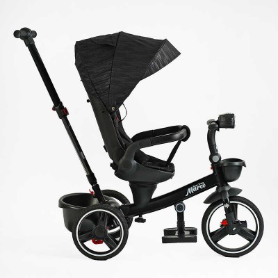 Велосипед 9155 / 365-12 BestTrike "Marco" поворотне сидіння, складне кермо, колеса з прогумованим PU, кошик, телескопічна ручка, фара музична в магазині autoplus, з доставкою по Україні, краща ціна