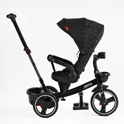 Велосипед 9155 / 365-12 BestTrike "Marco" поворотне сидіння, складне кермо, колеса з прогумованим PU, кошик, телескопічна ручка, фара музична в магазині autoplus, з доставкою по Україні, краща ціна
