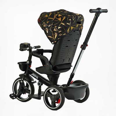 Велосипед 9155 / 390-07 BestTrike "Marco" поворотне сидіння, складне кермо, колеса з прогумованим PU, кошик, телескопічна ручка, фара музична в магазині autoplus, з доставкою по Україні, краща ціна