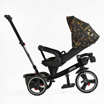 Велосипед 9155 / 390-07 BestTrike "Marco" поворотне сидіння, складне кермо, колеса з прогумованим PU, кошик, телескопічна ручка, фара музична в магазині autoplus, з доставкою по Україні, краща ціна