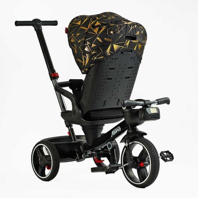 Велосипед 9155 / 390-07 BestTrike "Marco" поворотне сидіння, складне кермо, колеса з прогумованим PU, кошик, телескопічна ручка, фара музична в магазині autoplus, з доставкою по Україні, краща ціна