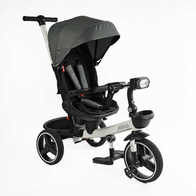 Велосипед 9155 / 603-85 BestTrike "Marco" поворотне сидіння, складне кермо, колеса з прогумованим PU, кошик, телескопічна ручка, фара музична