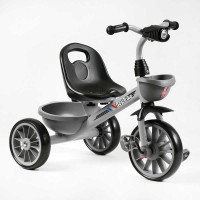 Велосипед 3-х колісний BS-18125 "Best Trike" колеса EVA переднє 12’’, заднє 10’’, сталева рама, фара з музикою та світлом, 1 пісня українською та 2 англійською, 2 кошики