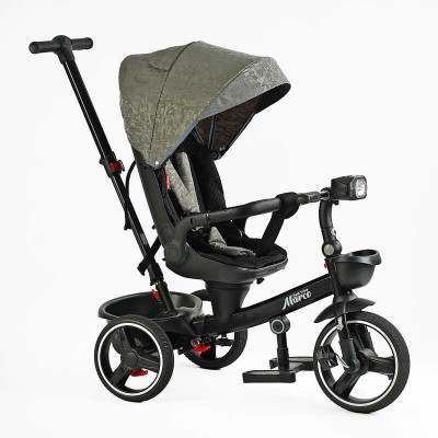 Велосипед 9155 / 318-82 BestTrike "Marco" поворотне сидіння, складне кермо, колеса з прогумованим PU, кошик, телескопічна ручка, фара музична