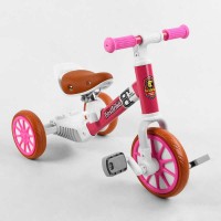 Велосипед 3-х колісний 15996 Best Trike , 2в1, велобіг, металева рама, піно колесо EVA, переднє d = 21см, заднє d = 17см