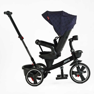 Велосипед 9155 / 331-09 BestTrike "Marco" поворотне сидіння, складне кермо, колеса з прогумованим PU, кошик, телескопічна ручка, фара музична в магазині autoplus, з доставкою по Україні, краща ціна