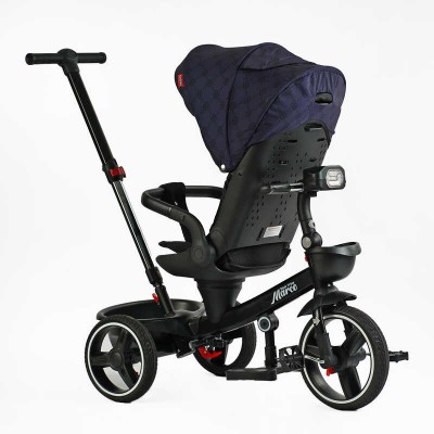 Велосипед 9155 / 331-09 BestTrike "Marco" поворотне сидіння, складне кермо, колеса з прогумованим PU, кошик, телескопічна ручка, фара музична в магазині autoplus, з доставкою по Україні, краща ціна