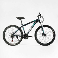 Велосипед Спортивний CORSO 27.5`` дюймів Crossfire CR-27115 рама сталева 17’’, перемикачі Saiguan, 21 швидкість, зібран на 75