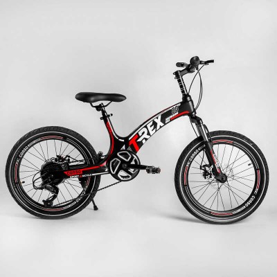 Дитячий спортивний велосипед 20 '' CORSO «T-REX» 41777 магнієва рама, обладнання MicroShift, 7 швидкостей, зібраний на 75