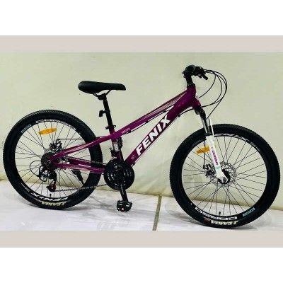 Велосипед Спортивний Corso 24" дюйми «Fenix» FX-24459 (1) рама алюмінієва 11’’, обладнання Saiguan 21 швидкість, зібран на 75
