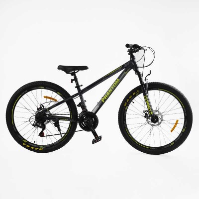 Велосипед Спортивний Corso 26" дюймів «PHANTOM» PH-26280 рама сталева 13’’, обладнання SunRun 21 швидкість, зібран на 75