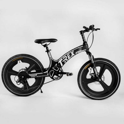 Дитячий спортивний велосипед 20 '' CORSO «T-REX» TR-66205 магнієва рама, обладнання MicroShift, 7 швидкостей, зібраний на 75
