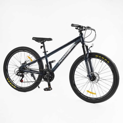 Велосипед Спортивний Corso 26" дюймів «PHANTOM» PH-26367 рама сталева 13’’, обладнання SunRun 21 швидкість, зібран на 75 в магазині autoplus, з доставкою по Україні, краща ціна