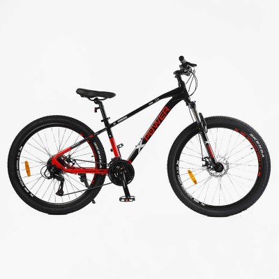 Велосипед Спортивний Corso «X-POWER» 27.5" дюймів PW-49580 рама алюмінієва 15``, обладнання Shimano Altus 24 швидкості, вилка ZOOM, зібран на 75