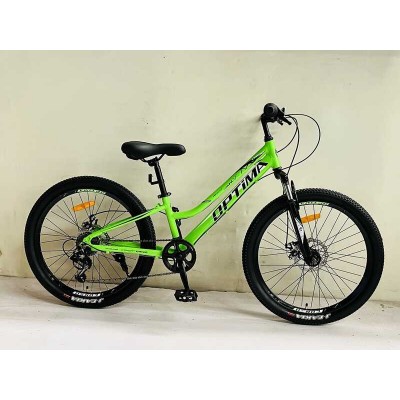 Велосипед Спортивний Corso «Optima» 24" дюйми TM-24326 (1) рама алюмінієва 11``, обладнання Shimano 21 швидкість, зібран на 75