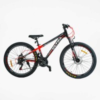 Велосипед Спортивний Corso «ULTRA» 26" дюймів UL-26326 рама алюмінієва 13’’, обладнання Shimano 21 швидкість, зібраний на 75