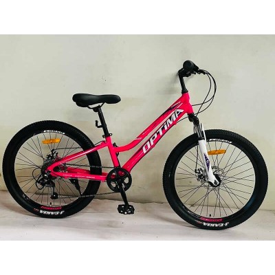Велосипед Спортивний Corso «Optima» 24" дюйми TM-24501 (1) рама алюмінієва 11``, обладнання Shimano 21 швидкість, зібран на 75
