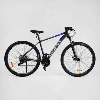 Велосипед Спортивний Corso Kingston 29 KN-29208 рама алюмінієва 19``, обладнання L-TWOO 27 швидкостей, зібраний на 75