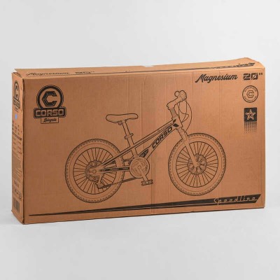 Дитячий спортивний велосипед 20'' CORSO Speedline MG-56818 магнієва рама, Shimano Revoshift 7 швидкостей, зібраний на 75. в магазині autoplus, з доставкою по Україні, краща ціна