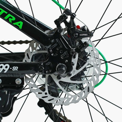 Велосипед Спортивний Corso «ULTRA» 26" дюймів UL-26654 рама алюмінієва 13’’, обладнання Shimano 21 швидкість, зібраний на 75 в магазині autoplus, з доставкою по Україні, краща ціна