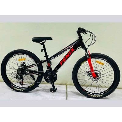 Велосипед Спортивний Corso 24" дюйми «Fenix» FX-24016 (1) рама алюмінієва 11’’, обладнання Saiguan 21 швидкість, зібран на 75