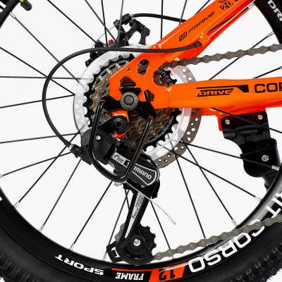Велосипед Спортивний Corso «SPIRIT» 20" дюймів ST-20458 рама сталева 12``, 7 швидкостей Shimano, зібран на 75 в магазині autoplus, з доставкою по Україні, краща ціна