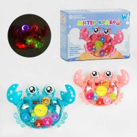 Дитяча гра Містер Крабс ТК 41772 WToys , 2 кольори, УКРАЇНСЬКЕ ОЗВУЧУВАННЯ, звук, підсвічування, шестерні, колесо вільного ходу
