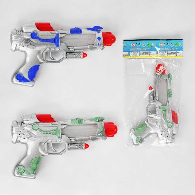 Дитячий іграшковий пістолетік JD 380 (180/2) 2 види, підсвічування, звуки, у пакеті